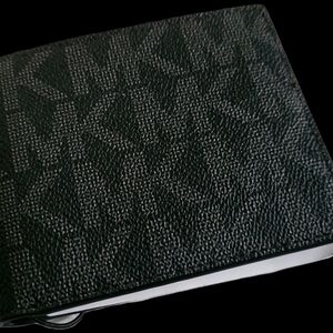 Michael Kors Black Textured Card Holder